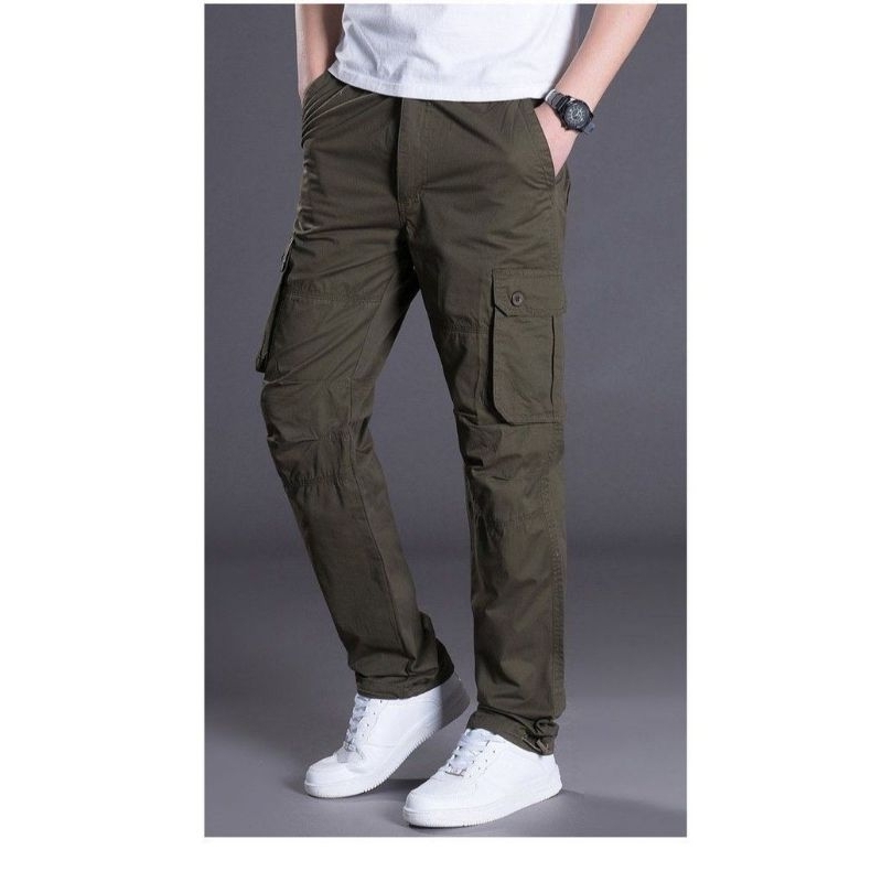 [BISA COD] ORIGINAL Celana Cargo Panjang Pria Dewasa kimpol Bahan Premium Size 28/38