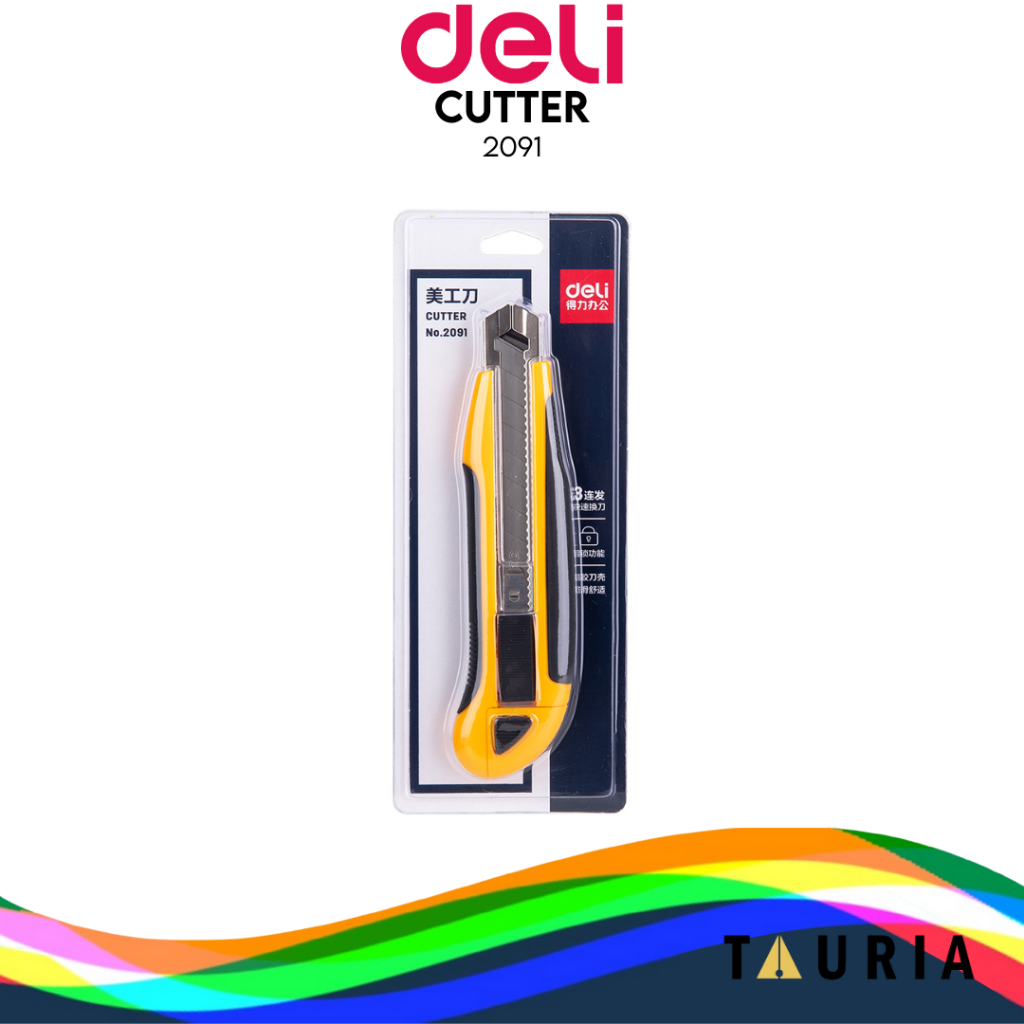 

Deli | Cutter Besar (Cutting Knife) Self-Loading Blade | 2091