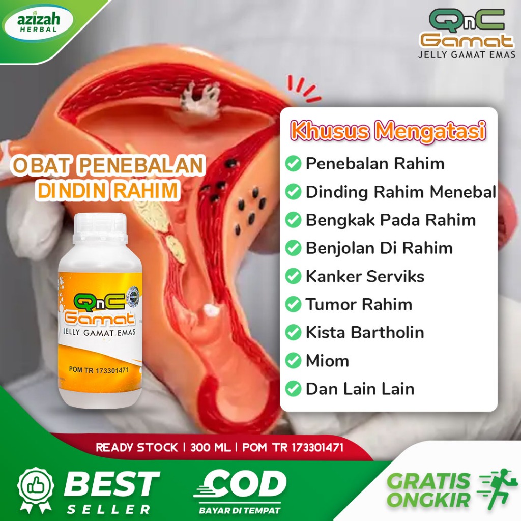 Obat Penebalan Dinding Rahim Menebal Menyempit Benjolan Rahim Kanker Serviks Kista Bartholin Miom Tu