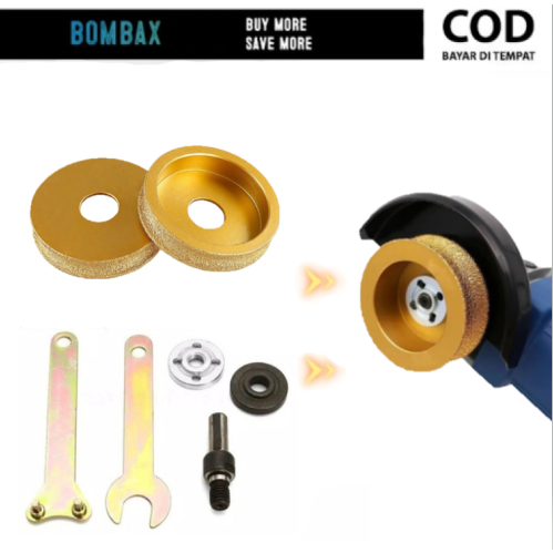 Adaptor Bor Jadi Gerinda Set Mata Pinggul Granit Bevel Bullnose Ukir Keramik