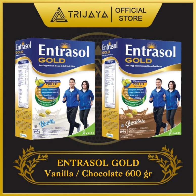 

D091 Entrasol Gold 600 gr / 580 gr Vanilla Vanila & Chocolate Coklat / Susu Kalsium Kesehatan Tulang Calcium Kalbe 580gr gep9o