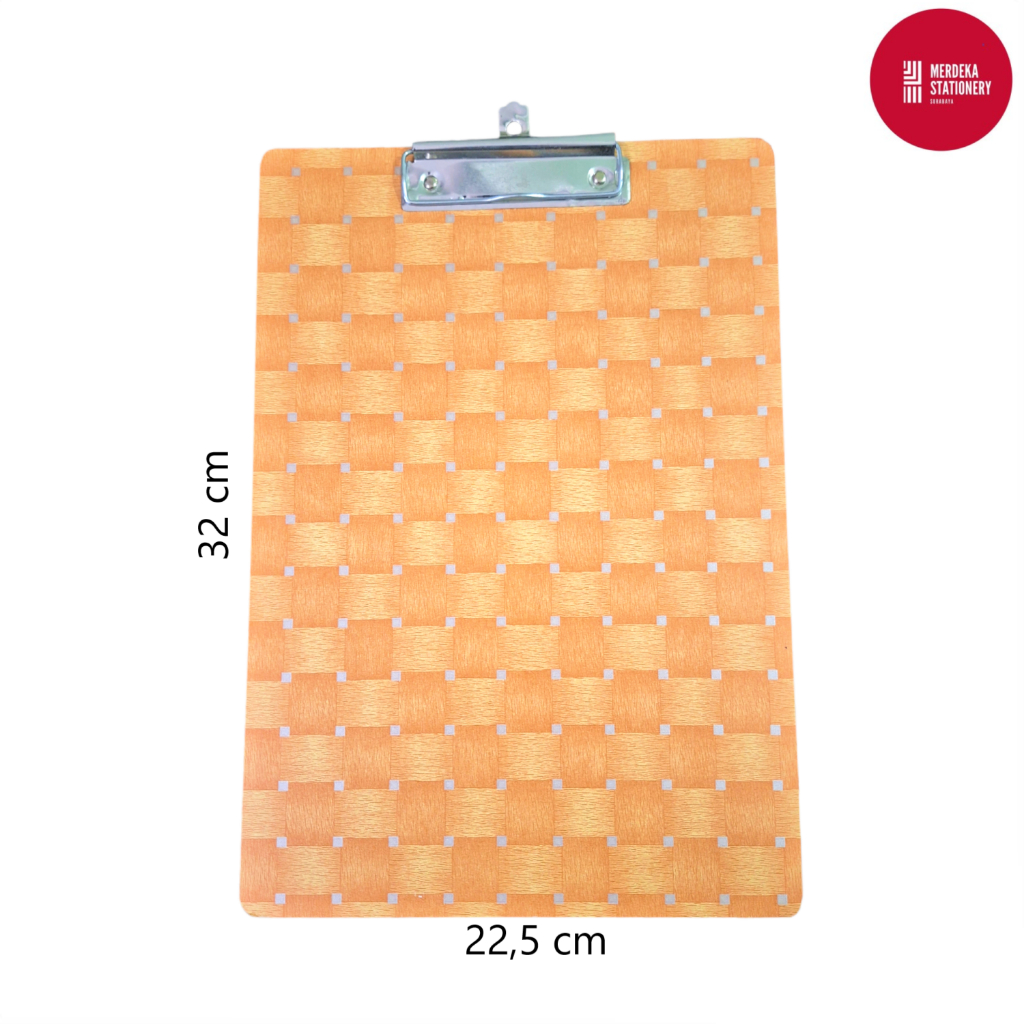 

Clipboard/Clip Board/Papan Jalan/Ujian/Dada Kayu Royal F4/Folio 22,5x32 cm