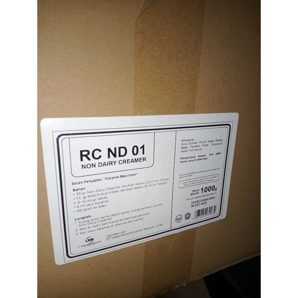 

Rich Creme ND 01 1KG Non Dairy Creamer