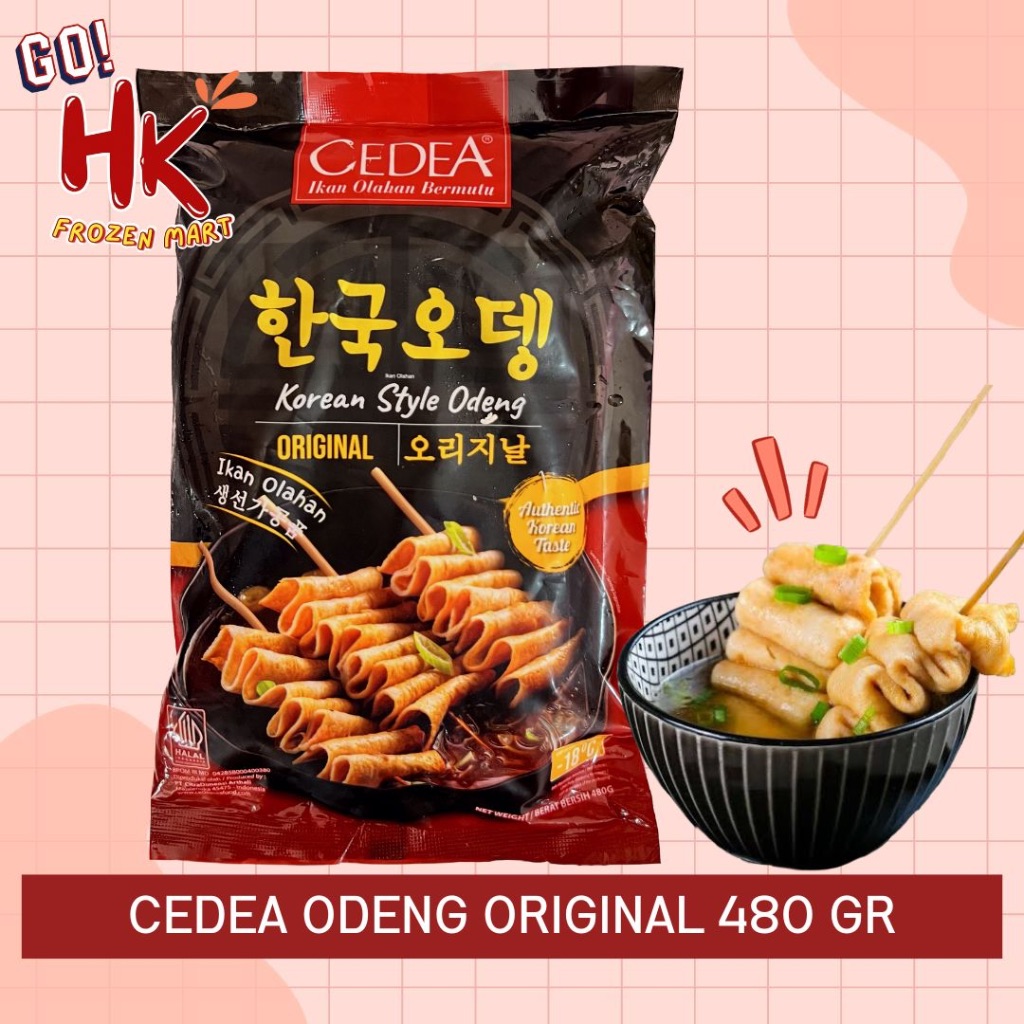 

Cedea Korean Odeng Original & Spicy 480gr | fish cake kue ikan korea pedas Premium HK Frozen Mart