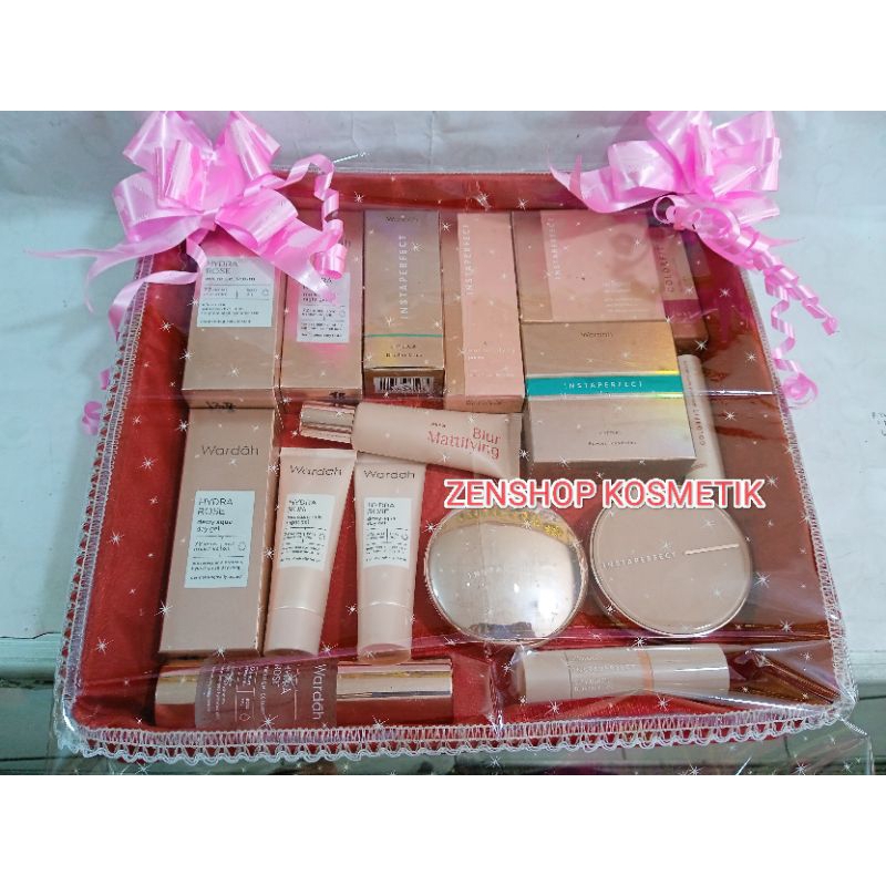 WARDAH INSTAPERFECT PAKET SESERSHAN/HANTARAN NIKAH/BINGKISAN PAKET MAKE UP KOSMETIK