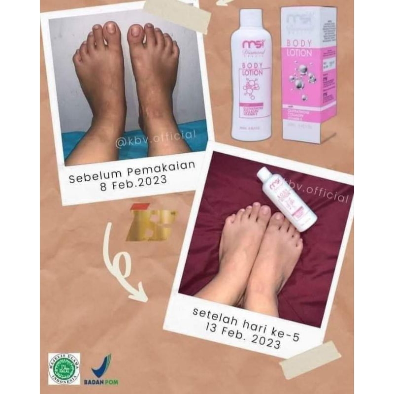 body lotion MSI diamond (DIJAMIN ORI)