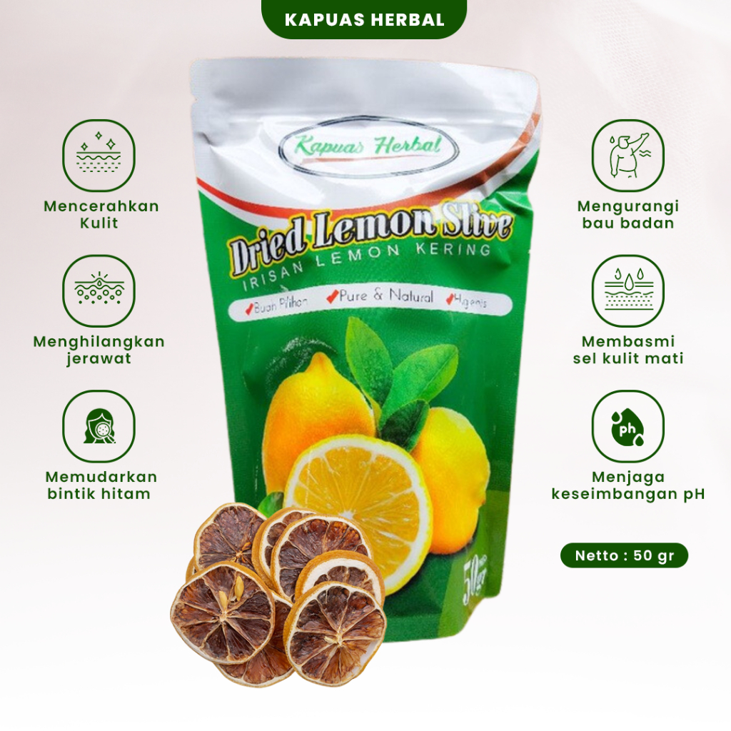 

Dried Irisan Lemon Kering Slice dapat Mencerahkan Wajah Menghilangkan Bekas Jerawat Komedo