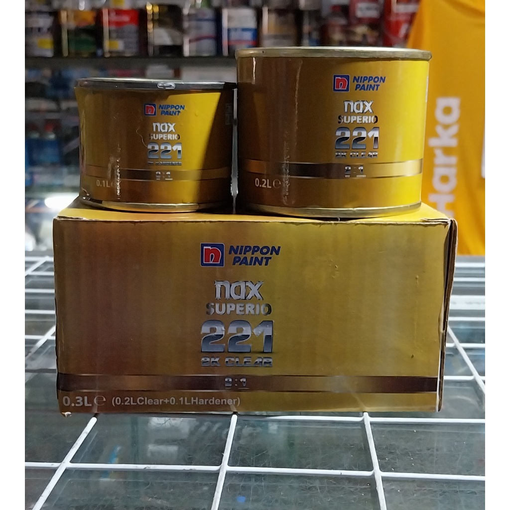 Clear Coat / Clear / Pernis Nippon Paint Nax 221 0,3L - Pelindung Cat Duco Mobil dan Motor