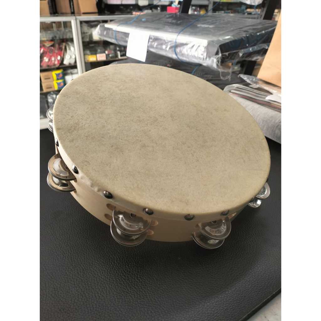 Tamborin kulit kayu 10" atau 25cm HARRIER