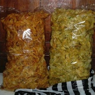 

keripik singkong pedas daun jeruk cikruh /keripik singkong curly