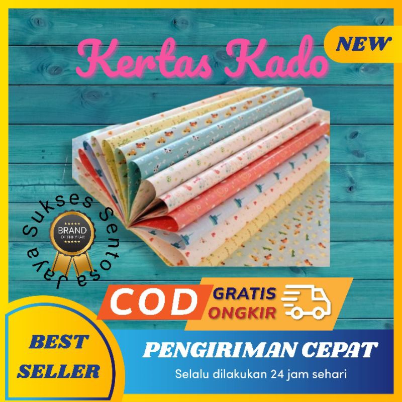 

PACKING KERTAS KADO / EKSTRA BUNGKUS KADO / EKSTRA KERTAS MOTIF KARAKTER LUCU - Wrapping Paper - Pembungkus Kado