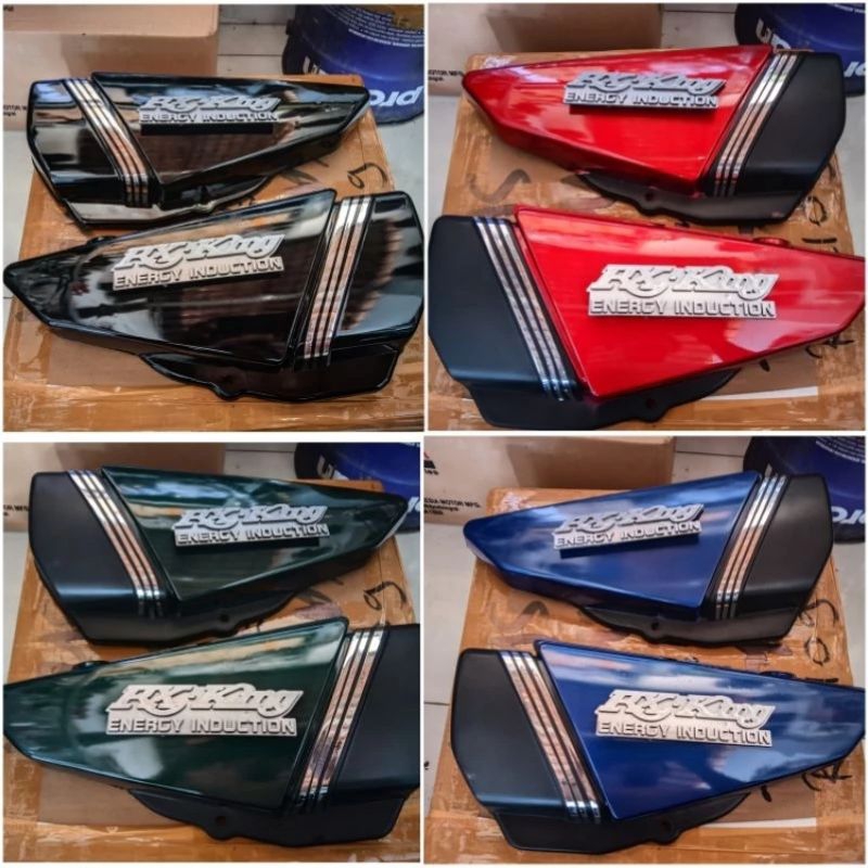 COVER TUTUP AKI COVER AKI BOK AKI RX KING WARNA LIST CHROME