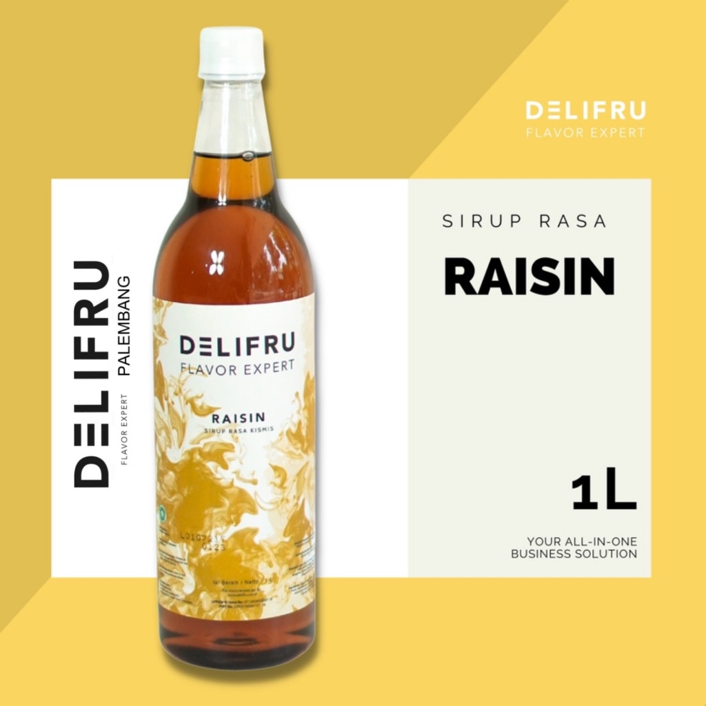 

Delifru Syrup Raisin - Sirup Rum Raisin / Kismis 1 Liter