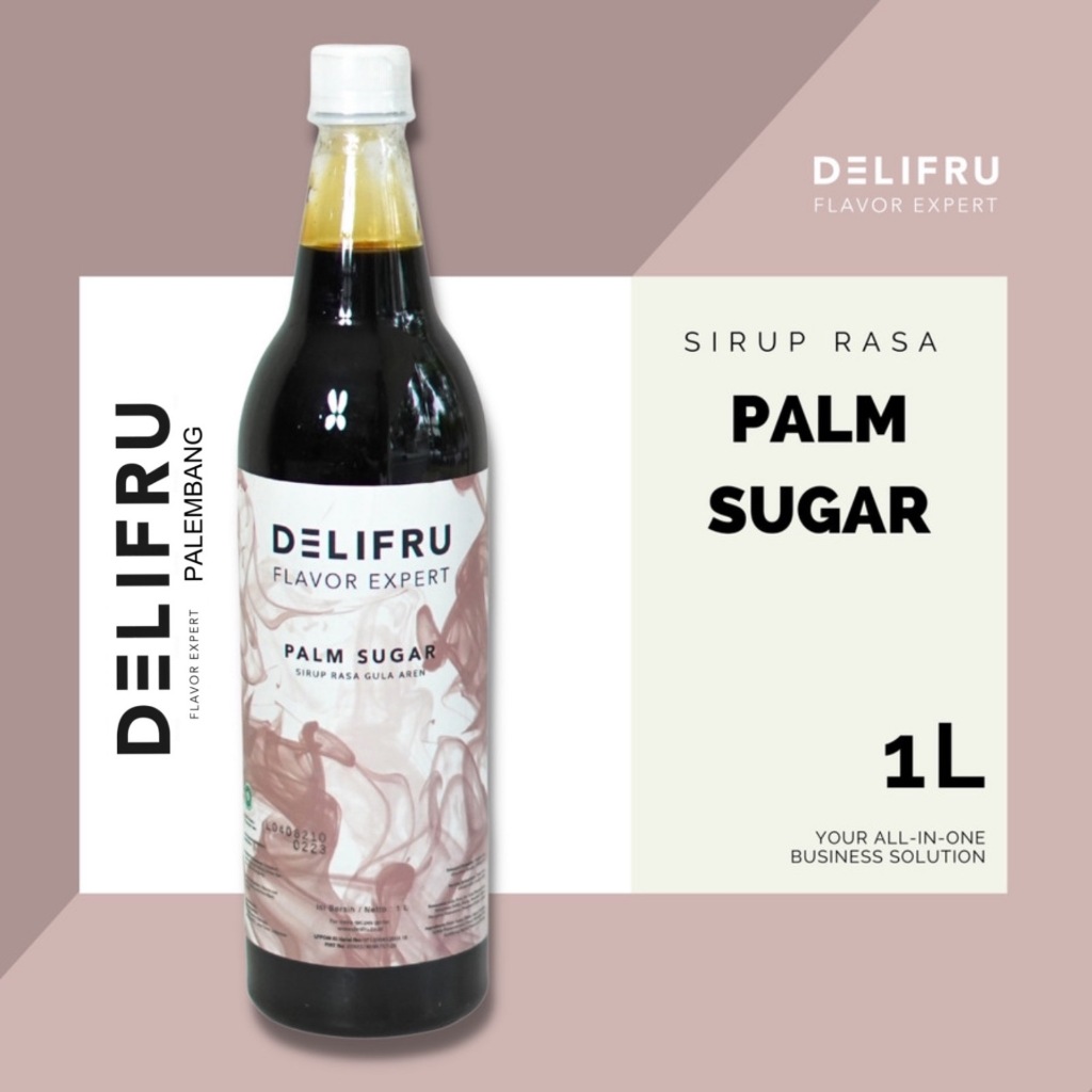 

Delifru Syrup Palm Sugar - Sirup Gula Aren / Palem 1 Liter