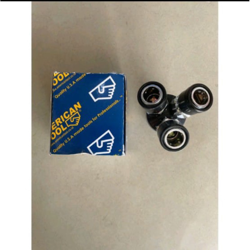 Coupler selang kompresor cabang 3 american tools / nepel selang cabang 3 american tools/nepel selang