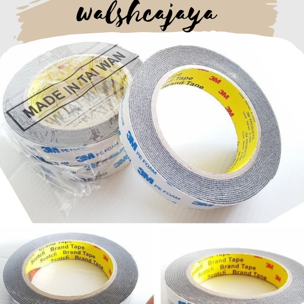 

DOUBLE TAPE 3M|DOUBLE TAPE 3M 2CM X 4.5M FOAM PUTIH|Double Tape Foam Merk 3M Original Taiwan
