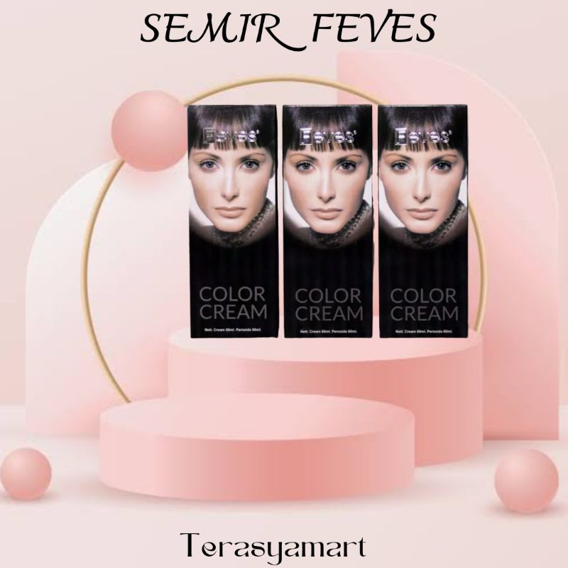 (COD)SEMIR FEVES SERIES | HAIR COLOR CREAM 60ML | BLACK | BLUE BLACK | COFFE | PEWARNA RAMBUT