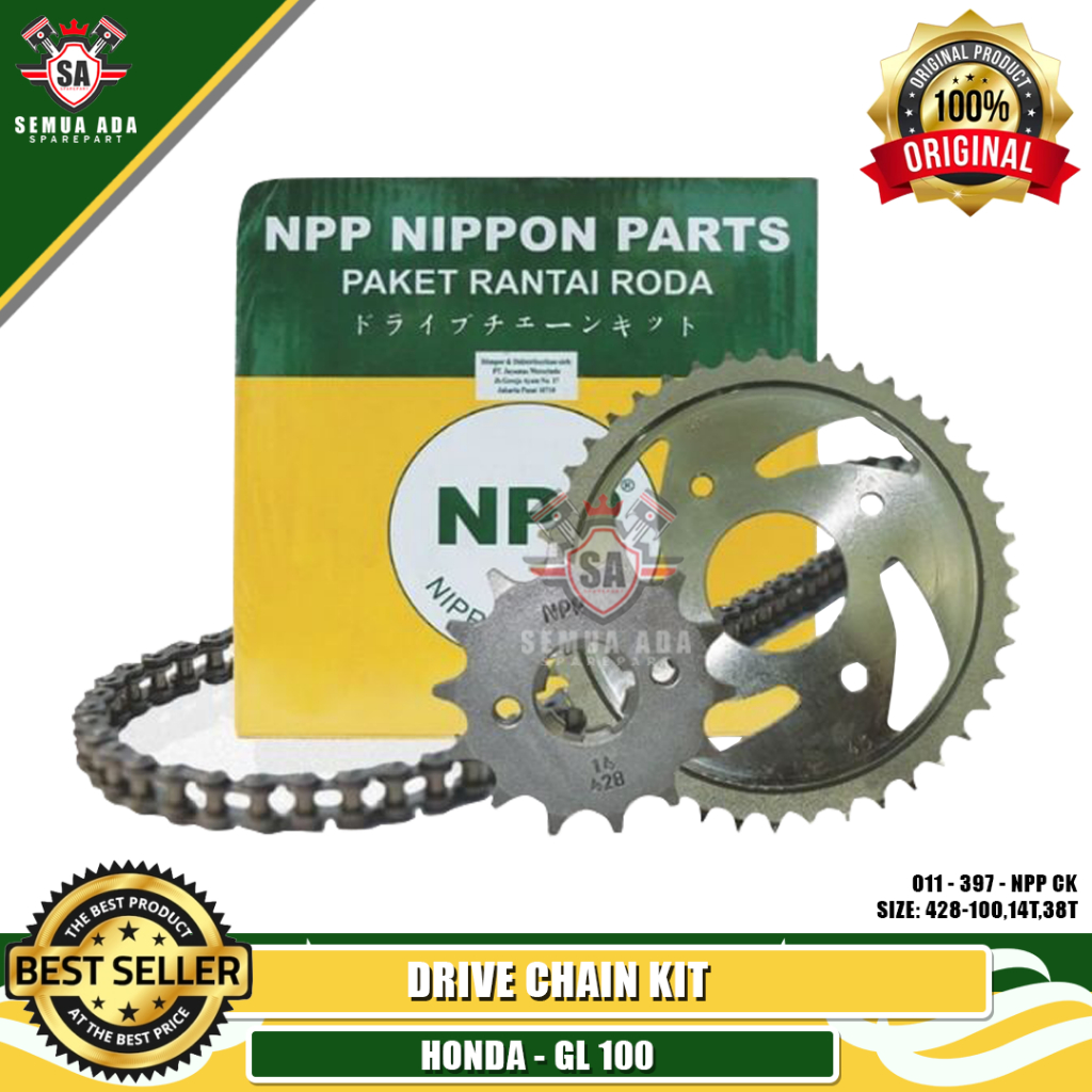 GEAR SET GEAR PAKET HONDA GL 100 NPP