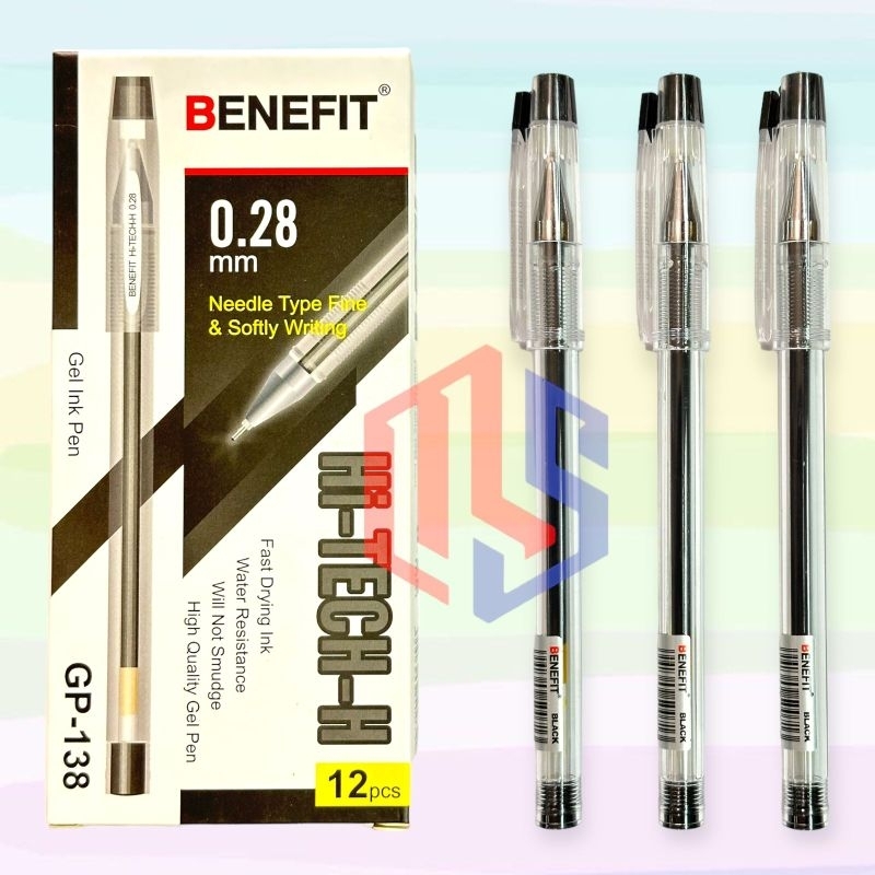 

Pulpen / Ballpoint / Pen Gell Hi Tech 0.28 Benefit (12 Pcs)