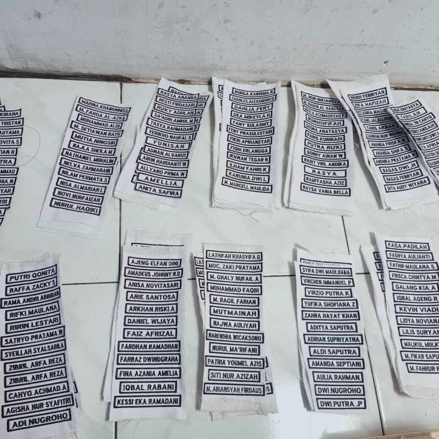 Bordir Papan Nama bordir komputer / harga murah