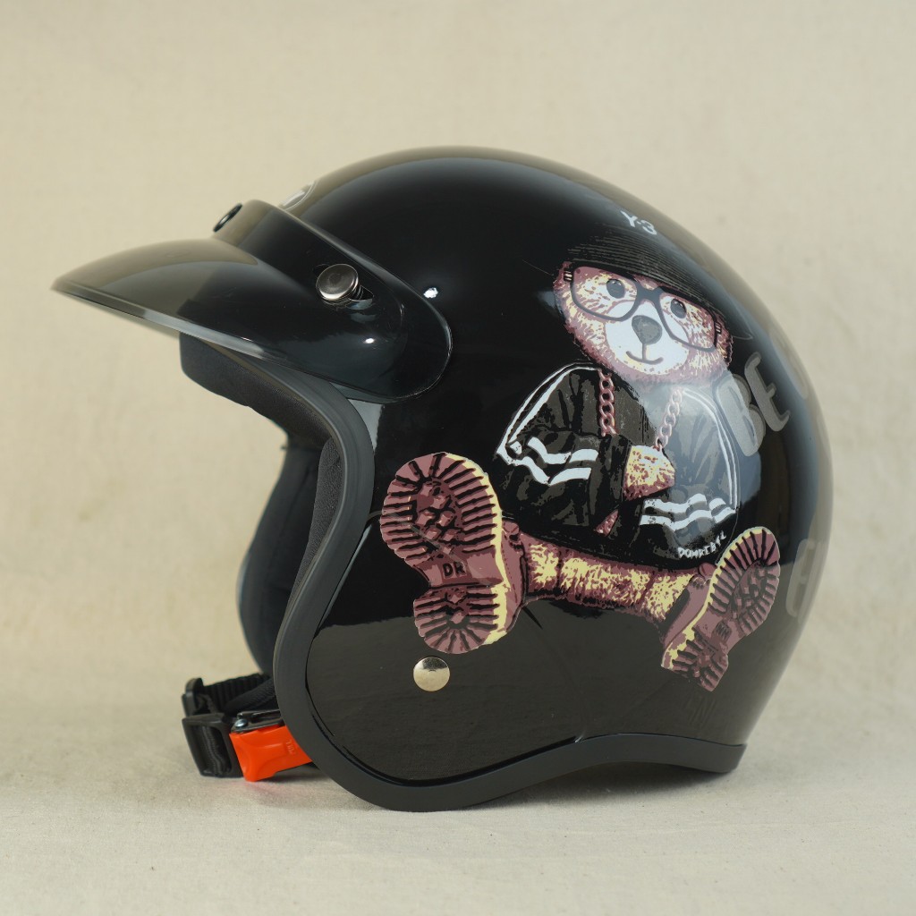 Helm Bogo Retro Dewasa Sudah SNI Terbaru Bisa COD