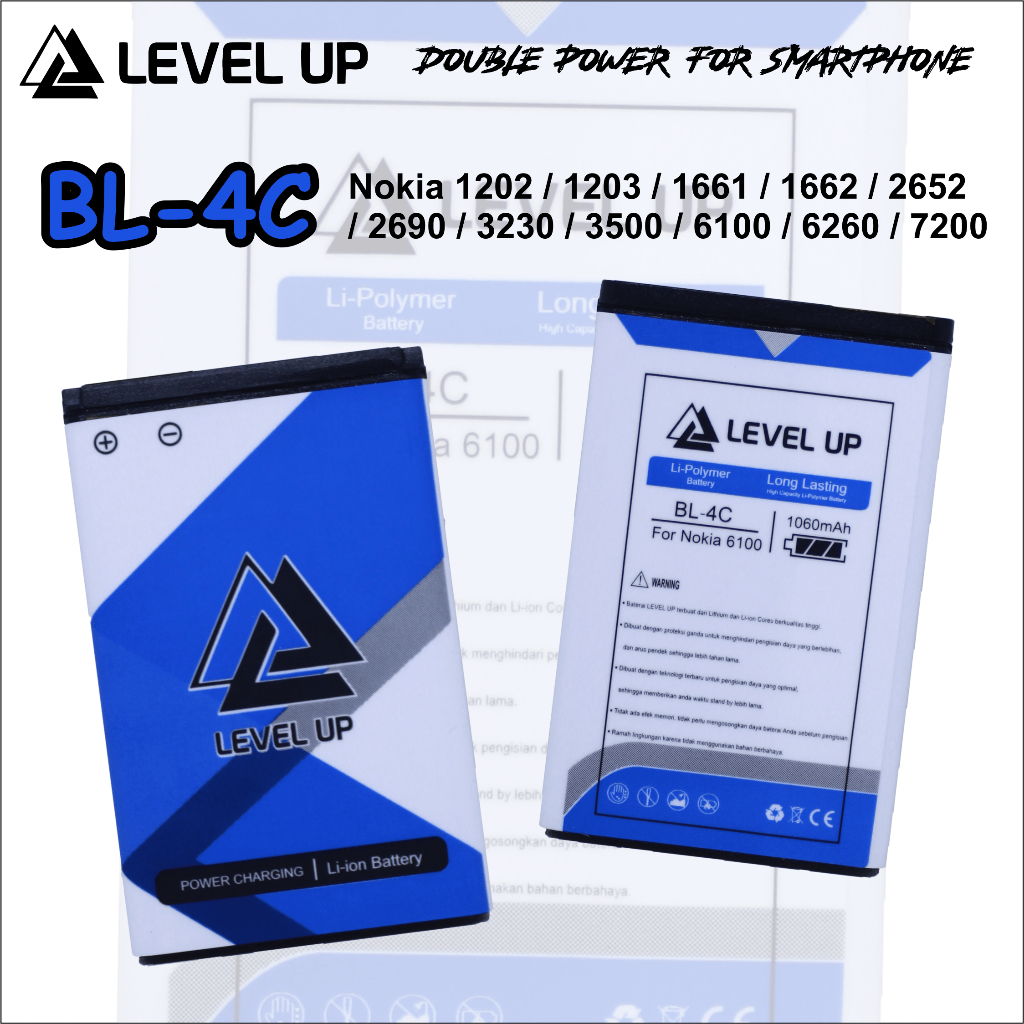 LEVEL UP Baterai Nokia 6300 BL-4C