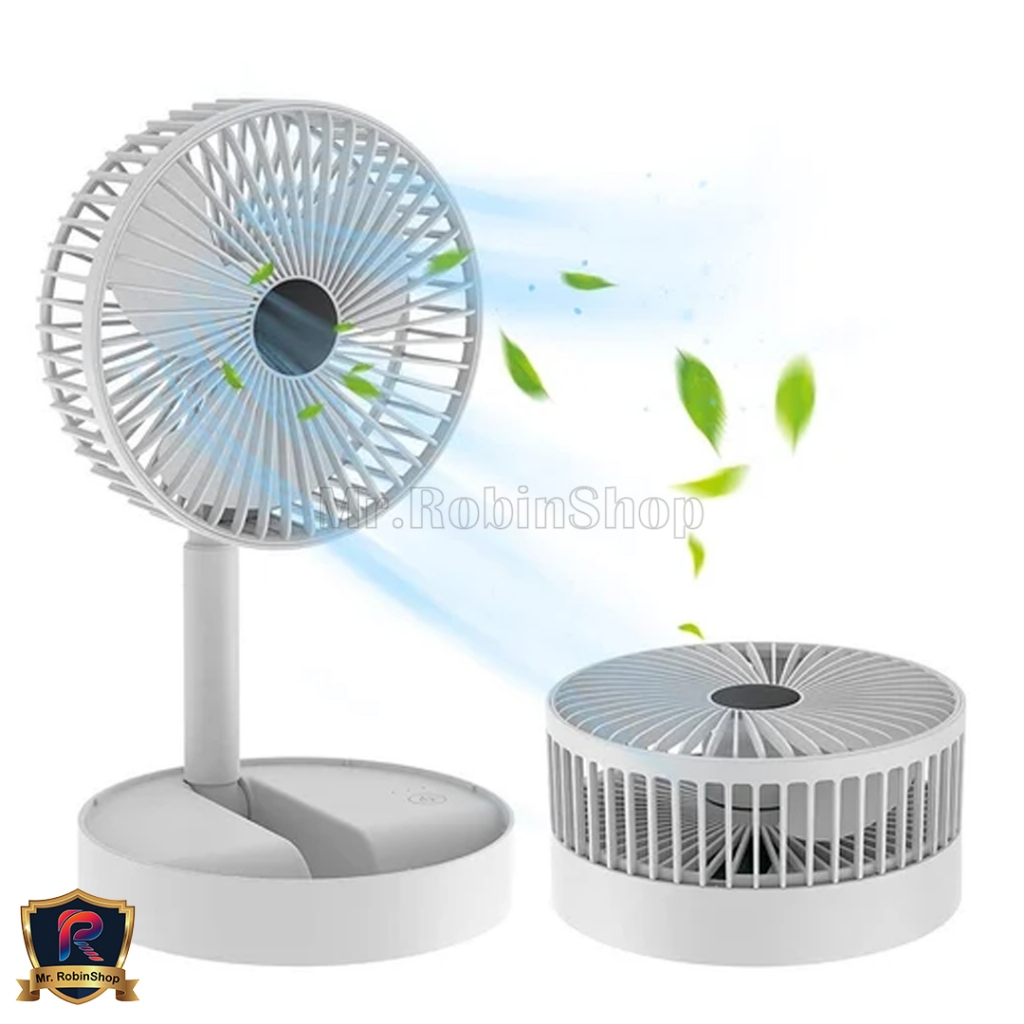 Kipas angin dan lampu belajar  lipat portable stand / portable fan folding stand / Cooling Fan rechargeable Image 2