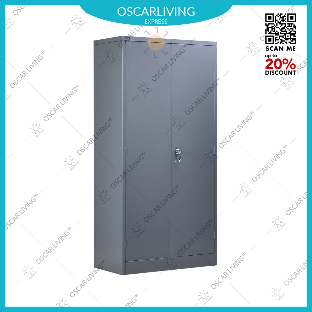 Lemari arsip Besi/Lemari Rak Metal - V202 - Abu - Khusus Jabodetabek