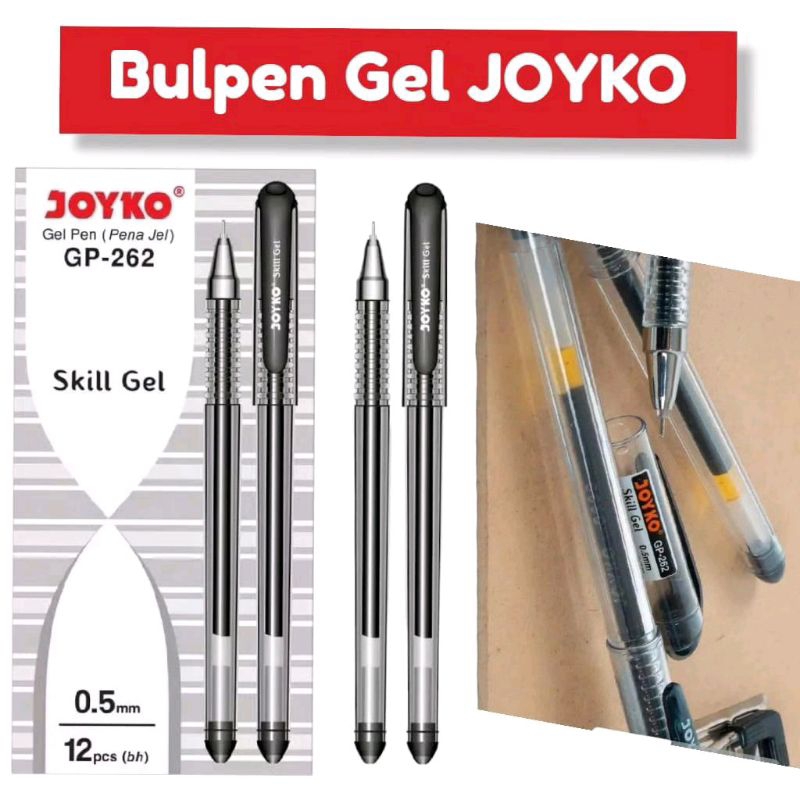 

Bulpen Gel Joyko Skill Gel 0,5mm isi 12Pcs