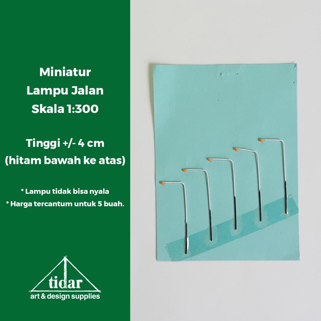 

[MR] Miniatur Maket Lampu Jalan 1 Mata Skala 1:300 #1