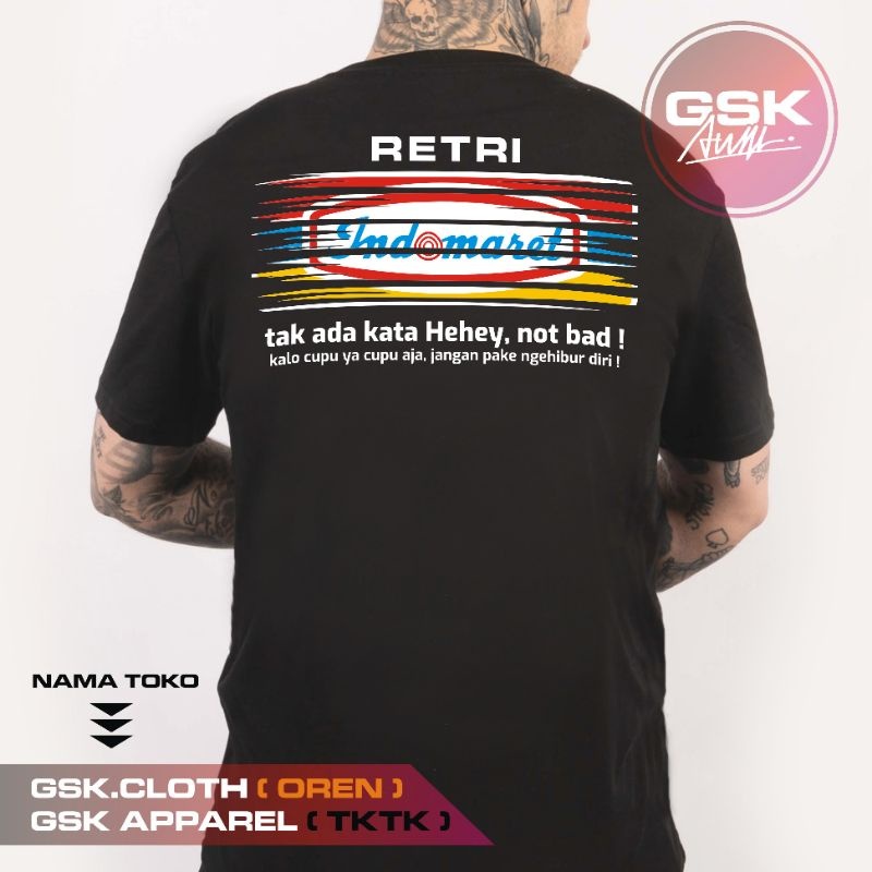 BAJU KAOS MOBILE LEGEND RETRI INDOMARET KATA KATA LUCU KEREN ML MLBB PRIA WANITA PREMIUM FREE STICKE