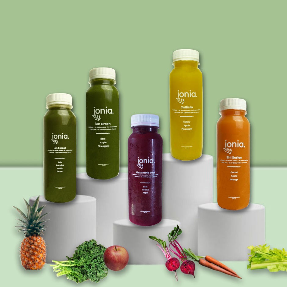 

★★★★ Cold Pressed Juice Paket Detox Juice Jus Buah dan Sayur Diet Sehat Cleanse 5 Botol 250ml