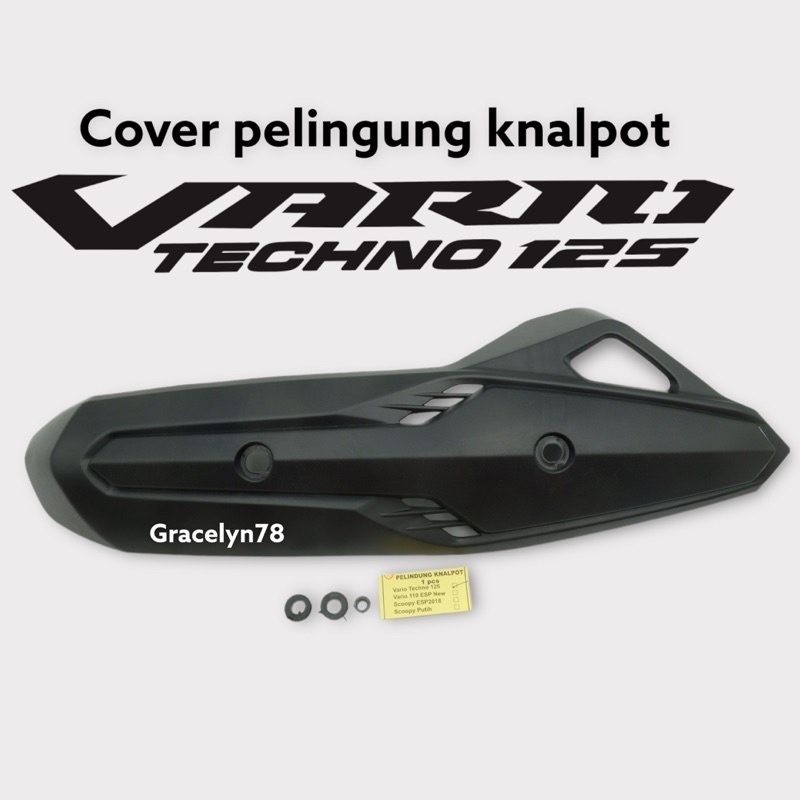 TAMENG KNALPOT VARIO TEKNO/125 FI/VARIO 125FI TUTUP KNALPOT COVER PELINDUNG KNALPOT