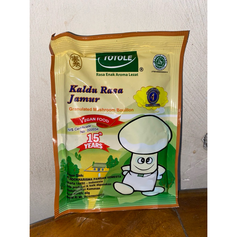 

Totole kaldu jamur 40 gr