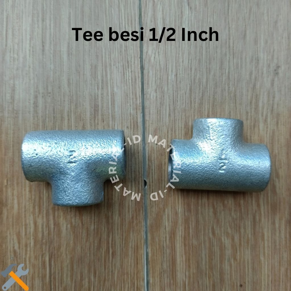 Tee Besi Pipa 1/2 Inch galvanis Drat Murah
