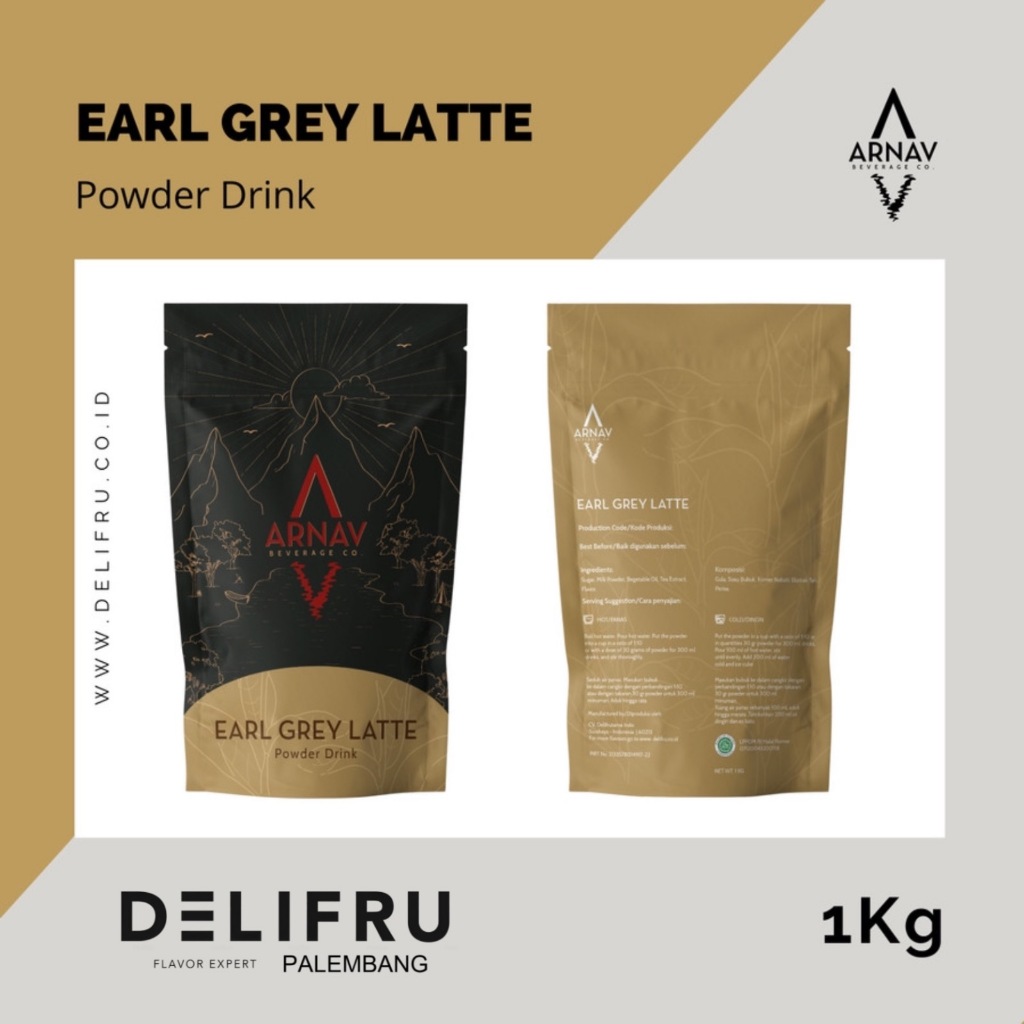 

Arnav Powder Drink Earl Grey Latte - Bubuk Minuman Earl Grey Susu 1 Kg