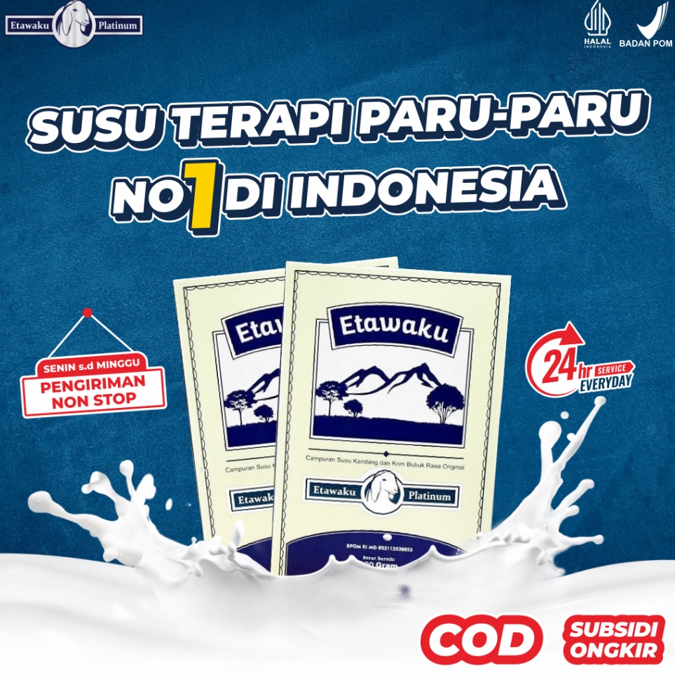 

Serba Murah Etawaku Platinum - Susu Kambing Solusi Masalah Tulang Persendian Dan Pernapasan Asma Bronkitis Sesak Napas Bebas Pengawet