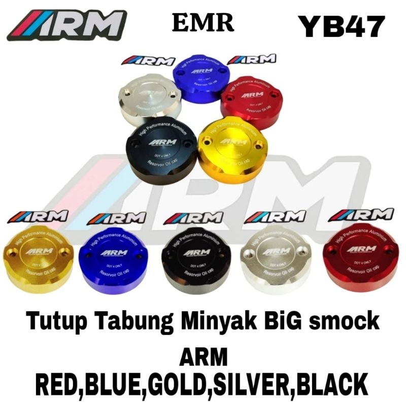 Tutup tabung minyak rem tabung bulat CNC ARM ASLi