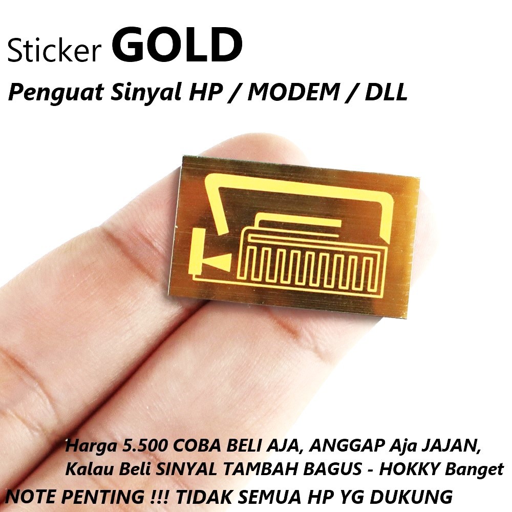 SINYAL  STIKER Penguat Sinyal / Antena SIGNAL / GOLD / STICKER SKIN / SMARTPHONE HP / Garskin SINAL 