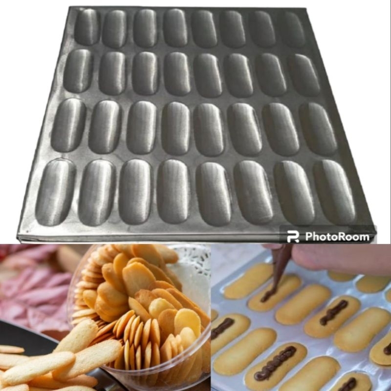 cetakan loyang lidah kucing tebal anti lengket