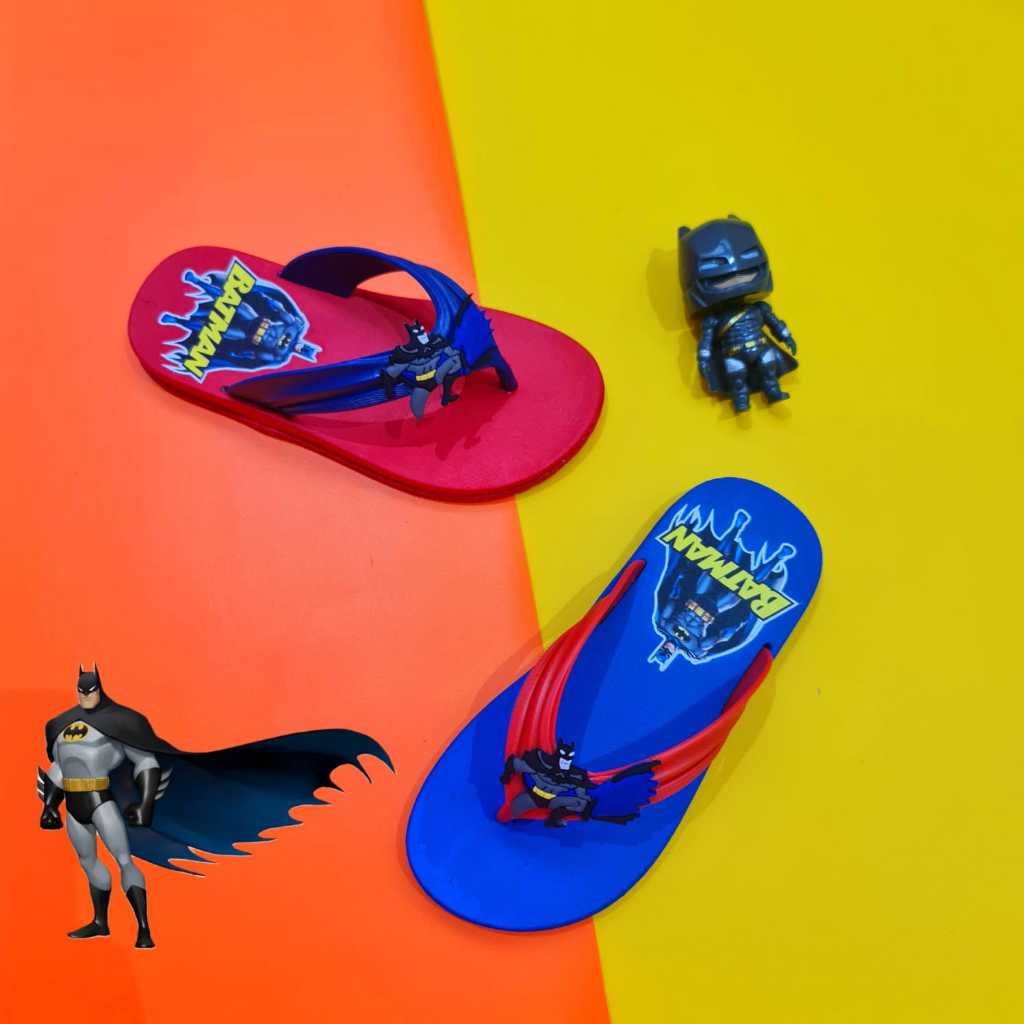 SANDAL ANAK LAKI BATMAN SUPERHERO