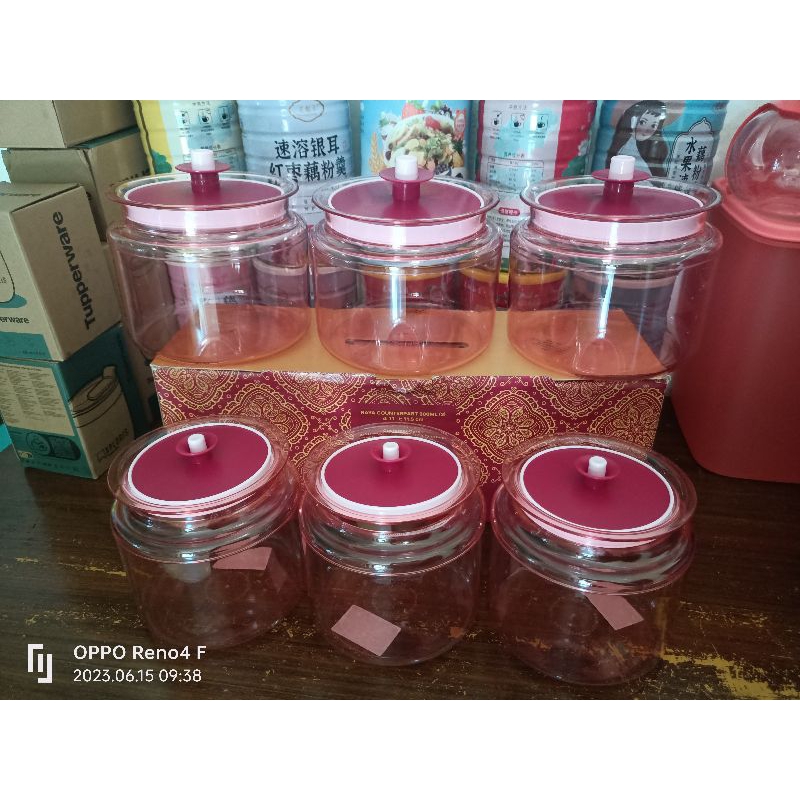 toples kuker counterpart 900ml ungu raya 1.2L ungu ORI Tupperware