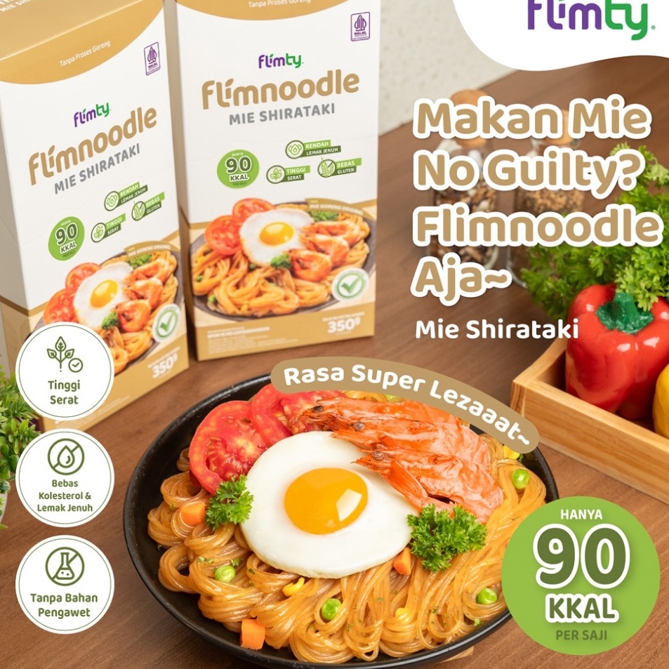 

TIPE BGD850 Flimnoodle Mie Shirataki (Tanpa Proses Goreng) - 1 Box (isi 5 pcs)