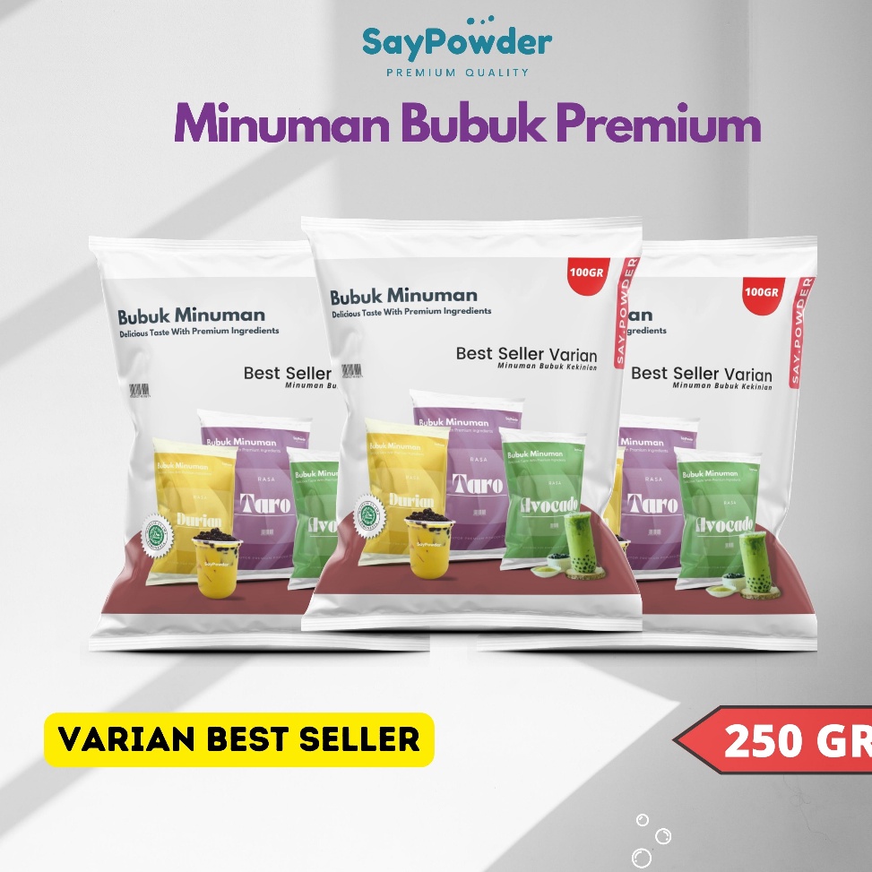 

[❄S71<] BUBUK MINUMAN PREMIUM 250 GRAM SERBUK MINUMAN KEKINIAN ES BOBA BUBBLE DRINK BUBUK POWDER MINUMAN [166]