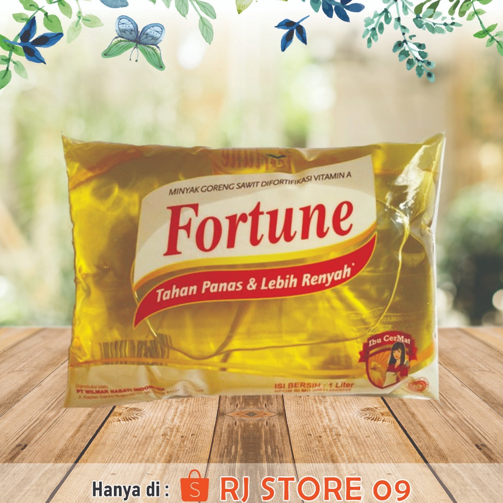 

R3ady St0ck Minyak goreng Fortune bantal 1 liter + Packing Kardus Stock Ada