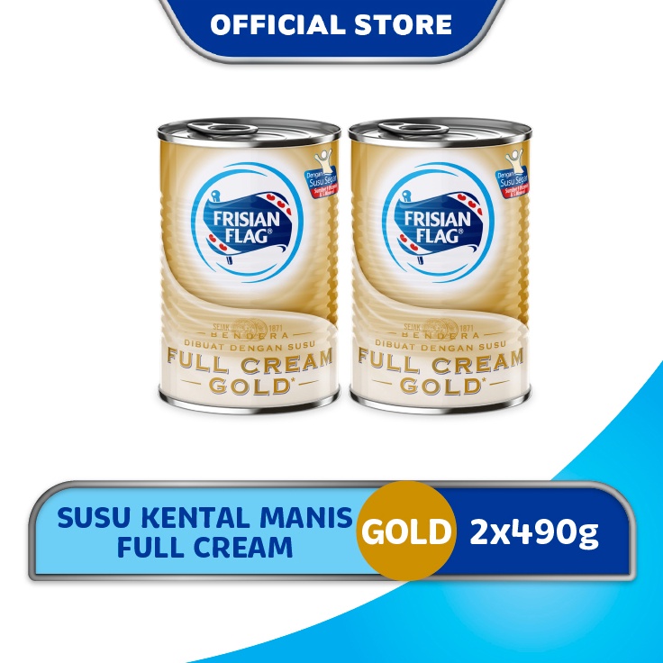 

[☞F84/] Frisian Flag Susu Kental Manis Gold Kaleng 490gr x2 Only One
