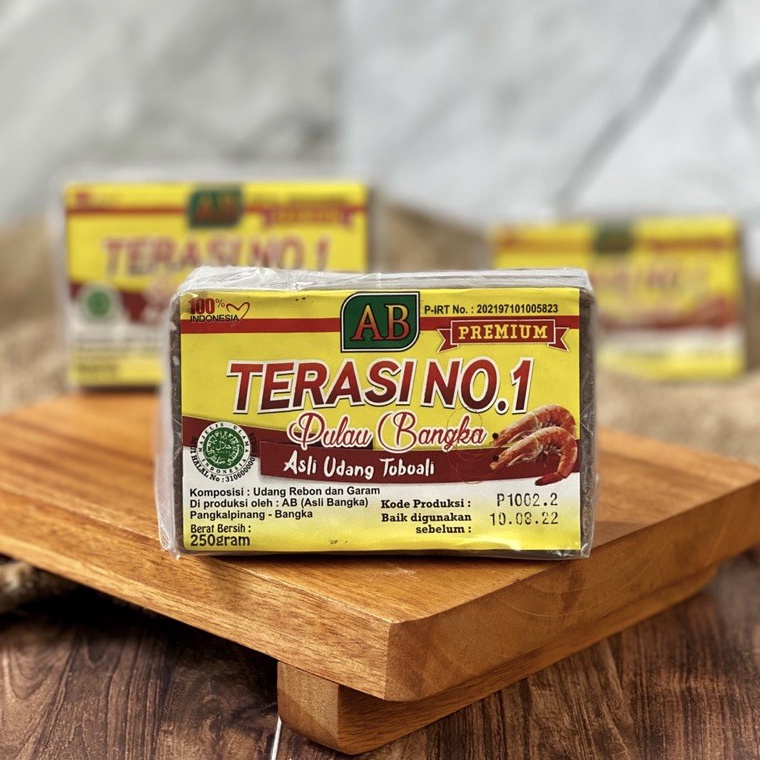 

69 Terasi Udang Bangka No 1 Merk AB Asli Udang Toboali 240 gr ➴Paling Popular