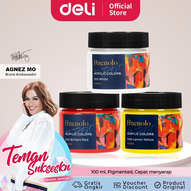 

Deli Acrylic Paint / Cat Akrilik / Cat Lukis 100ml Warna Terang EC17 gisb0