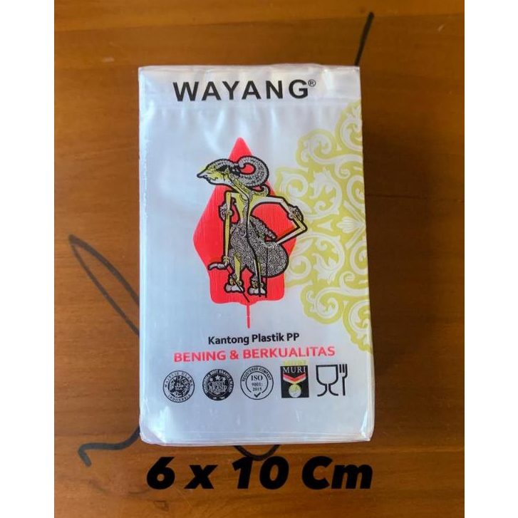 PLASTIK PP WAYANG 30 Mic UKURAN 6 x 10 Cm / PP WAYANG / PLASTIK WAYANG / PP WAYANG UKURAN KECIL TANG