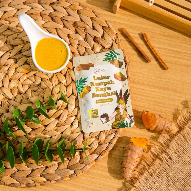 (BPOM) LULUR REMPAH KAYU BANGKAL / BODY SCRUB / LULUR  BADAN BY Lea gloria